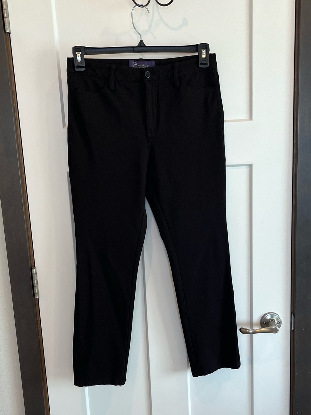 NYDJ Straight leg dress pants.  
Brown. 8P.